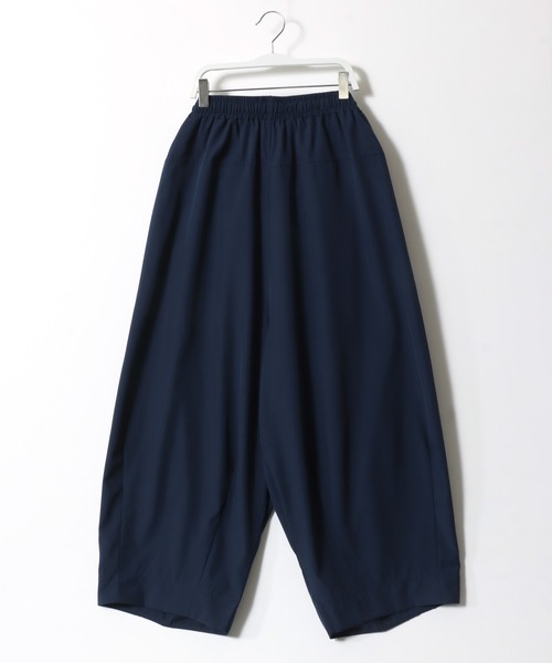 セール】接触冷感 ストレッチ ワイドバルーンパンツ/膝下 七分丈