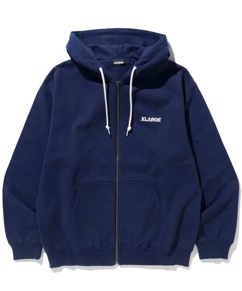 XLARGE（エクストララージ）の「STANDARD LOGO ZIP HOODED SWEATSHIRT（パーカー・メンズ・ネイビー/ブラウン/アッシュ/グリーン/ブラック・M/L/XL/S）」の17枚目の写真