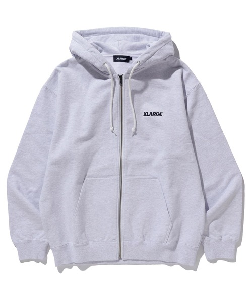 XLARGE（エクストララージ）の「STANDARD LOGO ZIP HOODED SWEATSHIRT（パーカー・メンズ・ネイビー/ブラウン/アッシュ/グリーン/ブラック・M/L/XL/S）」の14枚目の写真