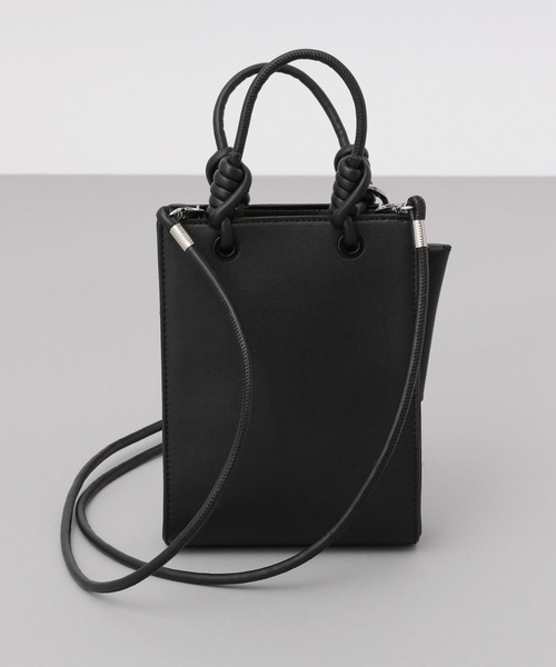 A part by(アパートバイ)の「2SETスクエアショルダーバッグ(ショルダーバッグ・レディース・ブラック/アイボリー/ベージュ・FREE)」の14枚目の写真