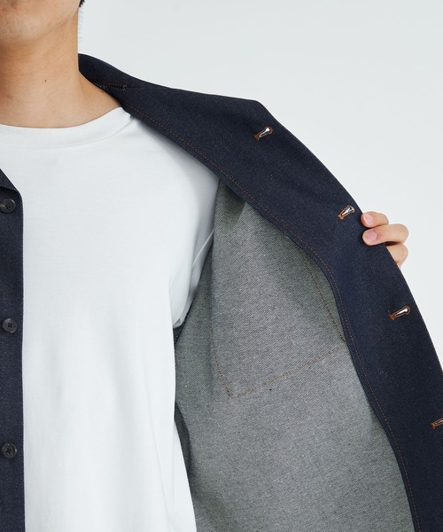 th products(ティーエイチプロダクト)の「【th products/ティーエイチプロダクツ】STUDIOUS別注 DENIM S/S SHIRT(シャツ/ブラウス・メンズ・インディゴブルー・1/2)」の7枚目の写真
