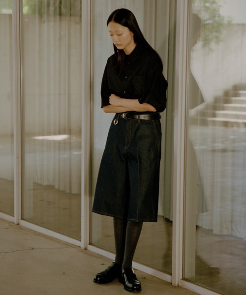 th products(ティーエイチプロダクト)の「【th products/ティーエイチプロダクツ】STUDIOUS別注 DENIM S/S SHIRT(シャツ/ブラウス・メンズ・インディゴブルー・1/2)」の4枚目の写真