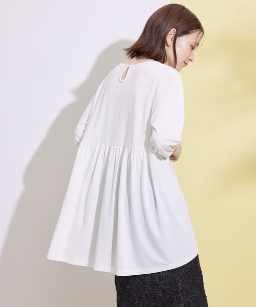 Jayro（ジャイロ）の「ティアードチュニック（Tシャツ/カットソー・レディース・ブラック/ホワイト系その他/グリーン・M）」の18枚目の写真