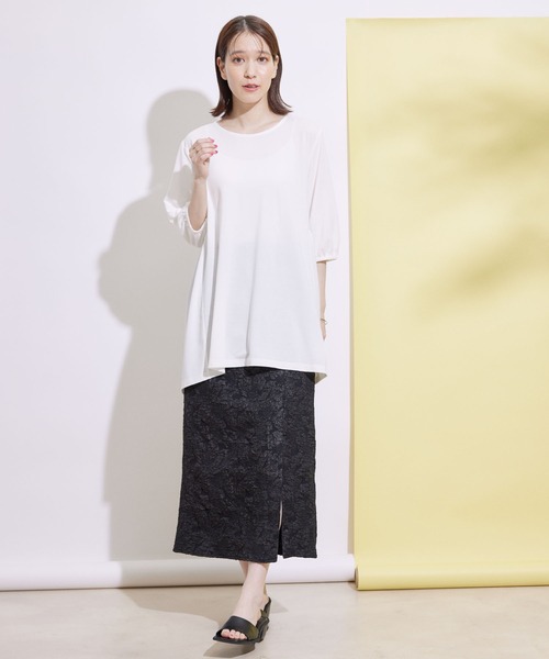 Jayro（ジャイロ）の「ティアードチュニック（Tシャツ/カットソー・レディース・ブラック/ホワイト系その他/グリーン・M）」の10枚目の写真