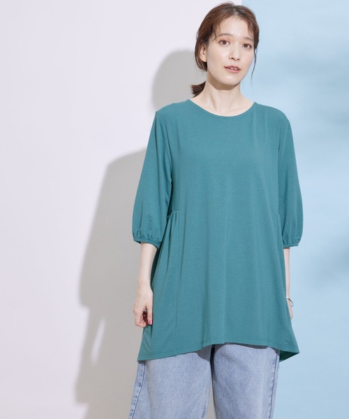 Jayro（ジャイロ）の「ティアードチュニック（Tシャツ/カットソー・レディース・ブラック/ホワイト系その他/グリーン・M）」の12枚目の写真