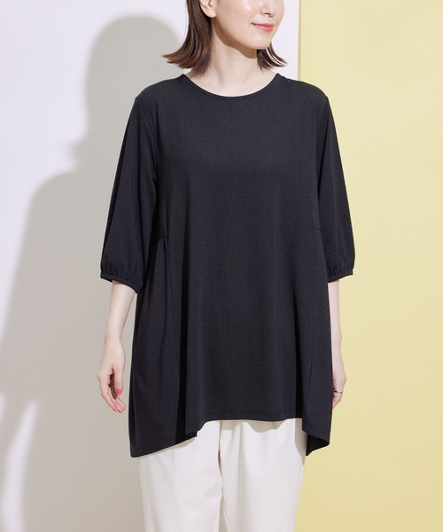 Jayro（ジャイロ）の「ティアードチュニック（Tシャツ/カットソー・レディース・ブラック/ホワイト系その他/グリーン・M）」の22枚目の写真