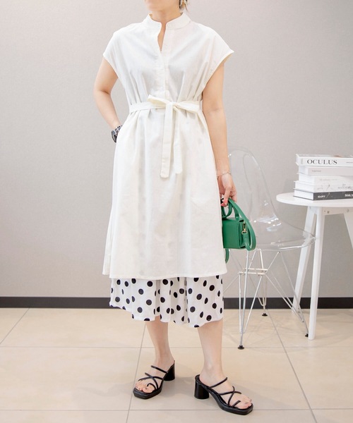 aimoha(アイモハ)の「シンプル 綿麻ブレンド 水玉スカート(スカート・レディース・ホワイト/ブラック・LARGE/MEDIUM/X-LARGE)」の13枚目の写真