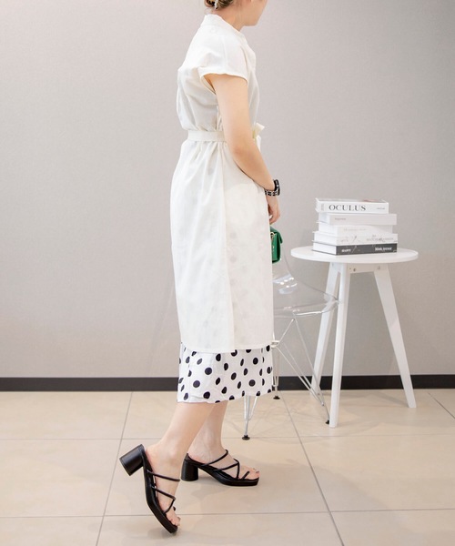 aimoha(アイモハ)の「シンプル 綿麻ブレンド 水玉スカート(スカート・レディース・ホワイト/ブラック・LARGE/MEDIUM/X-LARGE)」の14枚目の写真