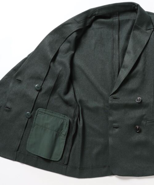 BELLUNA（ベルーナ）の「ウールライクジャケット（スーツジャケット・レディース・モスグリーン/ブラウン・X-LARGE/MEDIUM/LARGE）」の4枚目の写真