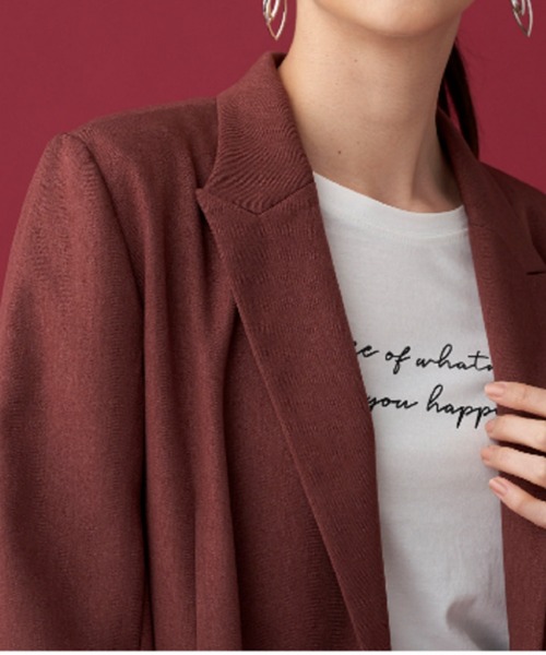 BELLUNA（ベルーナ）の「ウールライクジャケット（スーツジャケット・レディース・モスグリーン/ブラウン・X-LARGE/MEDIUM/LARGE）」の15枚目の写真