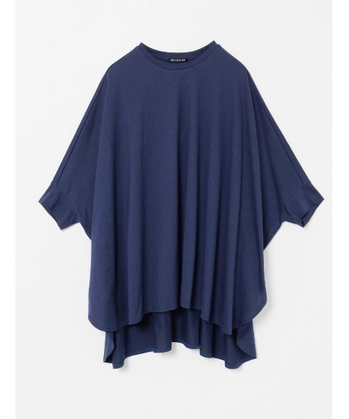 mizuiroind(ミズイロインド)の「mizuiro ind ワイドコクーンT(Tシャツ/カットソー・レディース・オフホワイト/ブラック/チャコールグレー/ネイビー・FREE)」の4枚目の写真