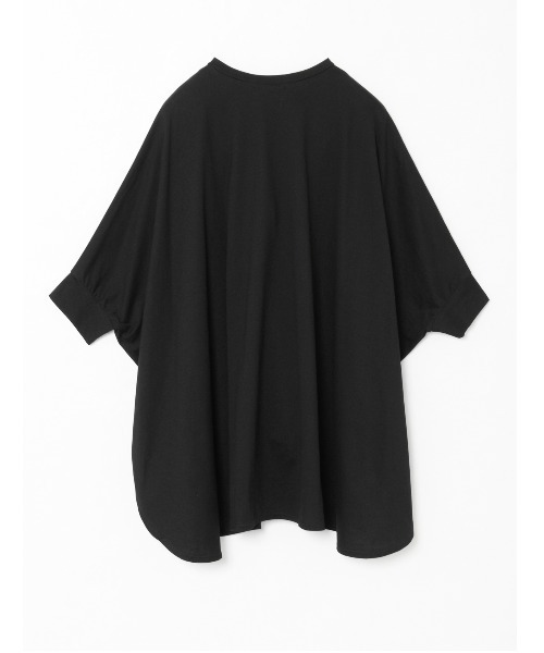 mizuiroind(ミズイロインド)の「mizuiro ind ワイドコクーンT(Tシャツ/カットソー・レディース・オフホワイト/ブラック/チャコールグレー/ネイビー・FREE)」の7枚目の写真