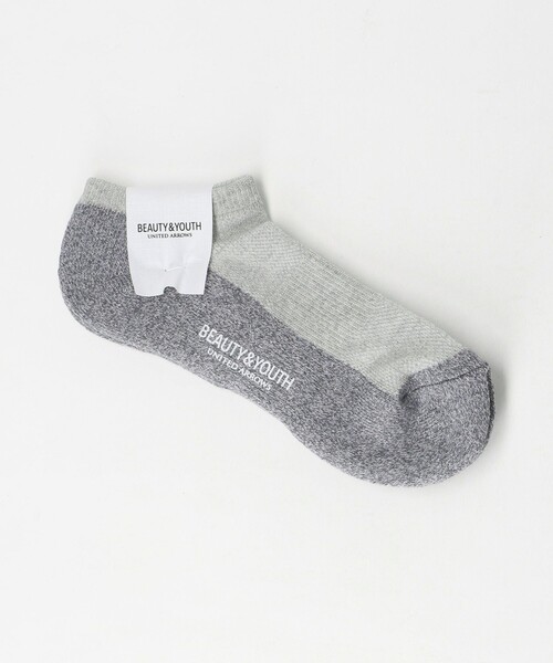 BEAUTY&YOUTH UNITED ARROWS（ビューティーアンドユースユナイテッドアローズ）の「コンフォート パイル アンクル ソックス（ソックス/靴下・メンズ・グレー/ホワイト/ダークグレー/ブラック・FREE）」の3枚目の写真