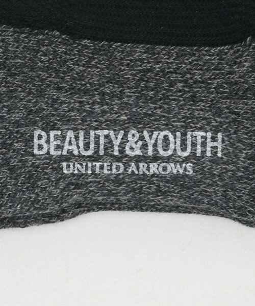 BEAUTY&YOUTH UNITED ARROWS（ビューティーアンドユースユナイテッドアローズ）の「コンフォート パイル アンクル ソックス（ソックス/靴下・メンズ・グレー/ホワイト/ダークグレー/ブラック・FREE）」の6枚目の写真