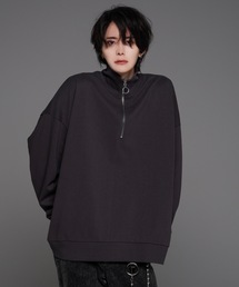 ADRER | extra quality Ring half zip long T/エクストラクオリティーリングジップロングT(Tシャツ/カットソー)