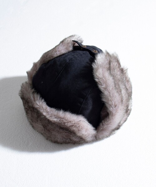 GLOSTER（グロスター）の「【GLOSTER/グロスター】ベーシックフライトキャップ（キャップ・メンズ・ブラック/カーキ/ベージュ・FREE）」の2枚目の写真