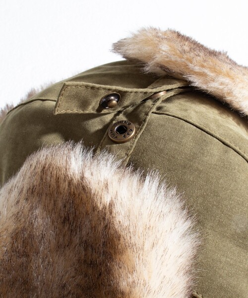 GLOSTER（グロスター）の「【GLOSTER/グロスター】ベーシックフライトキャップ（キャップ・メンズ・ブラック/カーキ/ベージュ・FREE）」の6枚目の写真