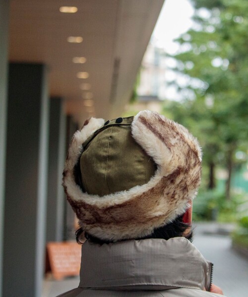 GLOSTER（グロスター）の「【GLOSTER/グロスター】ベーシックフライトキャップ（キャップ・メンズ・ブラック/カーキ/ベージュ・FREE）」の10枚目の写真