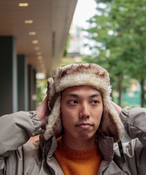 GLOSTER（グロスター）の「【GLOSTER/グロスター】ベーシックフライトキャップ（キャップ・メンズ・ブラック/カーキ/ベージュ・FREE）」の13枚目の写真