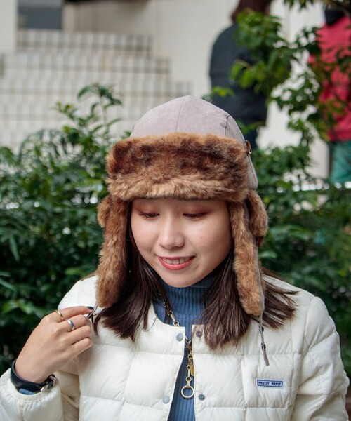 GLOSTER（グロスター）の「【GLOSTER/グロスター】ベーシックフライトキャップ（キャップ・メンズ・ブラック/カーキ/ベージュ・FREE）」の22枚目の写真