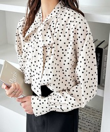 GeeRA（ジーラ）の「オンオフ着られる！前後2wayリボンボウタイブラウス（シャツ/ブラウス）」