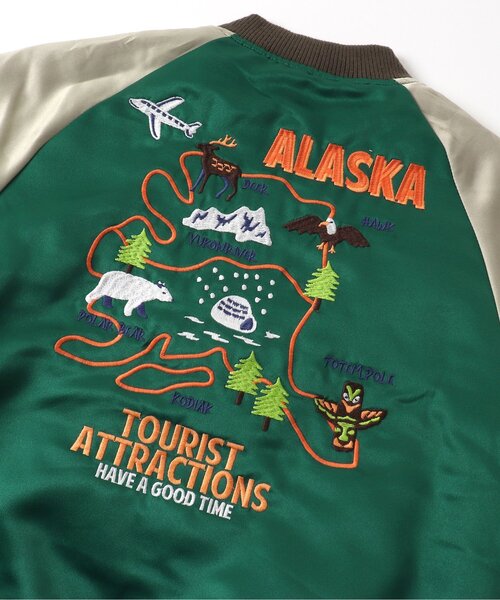 BREEZE（ブリーズ）の「アラスカジャン（スカジャン・キッズ・ネイビー/グリーン・110/90/130/100/140/120/150）」の6枚目の写真