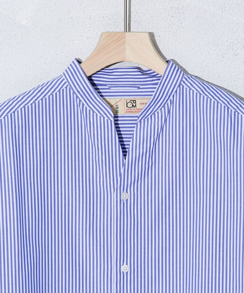 NANO universe（ナノユニバース）の「「大人のワイドシャツ」バンドカラー 長袖（シャツ/ブラウス・メンズ・ホワイト/ベージュ/ブルー・S/M/L）」の5枚目の写真