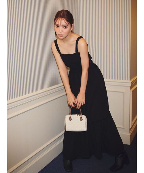 CALNAMUR（カルナムール）の「2Wayサイドオープンワンピース（ワンピース・レディース・ブラウン・FREE）」の3枚目の写真