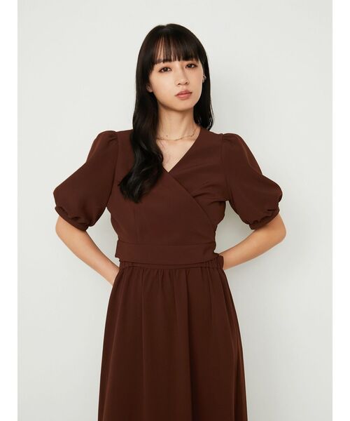 CALNAMUR（カルナムール）の「2Wayサイドオープンワンピース（ワンピース・レディース・ブラウン・FREE）」の5枚目の写真