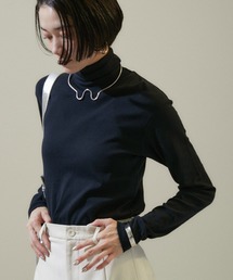 SALON adam et rope' | 【Smile Cotton】ハイネックプルオーバー【洗える】(Tシャツ/カットソー)