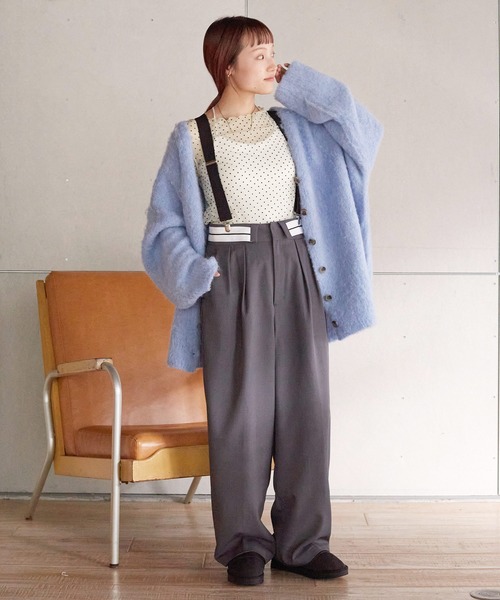 w closet（ダブルクローゼット）の「チュールドットボートネックプルオーバー（Tシャツ/カットソー・レディース・ブラック/ベージュ系その他/アイボリー・FREE）」の12枚目の写真