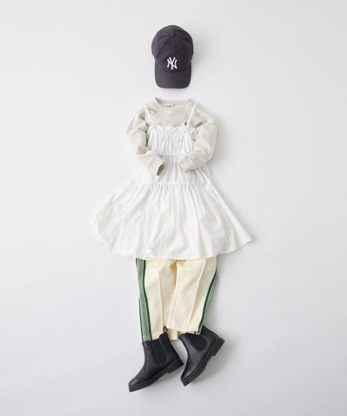 CIAOPANIC TYPY（チャオパニックティピー）の「【KIDS】ダンボールニットライントラックパンツ（その他パンツ・キッズ・ブラック/ブラウン/アイボリー・S/M/L/XL/XXL）」の11枚目の写真