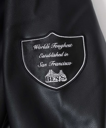 【BEN DAVIS(ベンデイビス)】 レザー ワッペン ジャケット BEN DAVIS（ベンデイビス）の「【BEN DAVIS/ベンデイビス