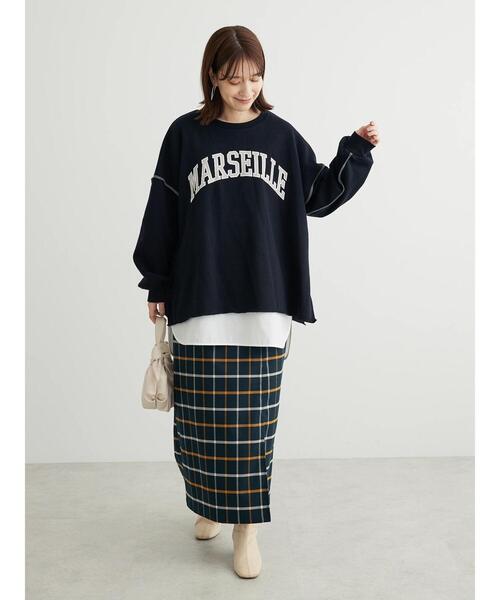 RAY CASSIN FAVORI（レイカズンフェバリ）の「・RAY　CASSIN　ロゴptカラーステッチスウェット（スウェット・レディース・杢グレー/グリーン/チャコールグレー/ブラック・FREE）」の11枚目の写真