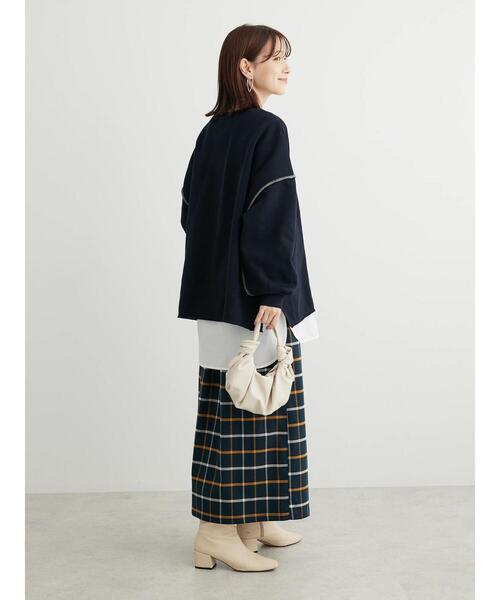 RAY CASSIN FAVORI（レイカズンフェバリ）の「・RAY　CASSIN　ロゴptカラーステッチスウェット（スウェット・レディース・杢グレー/グリーン/チャコールグレー/ブラック・FREE）」の13枚目の写真