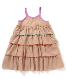 apres les cours | WEB限定 カラフルティアードキャミワンピース(ワンピース)