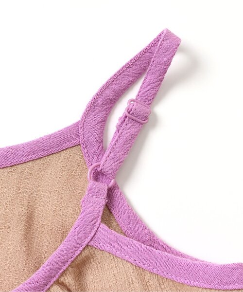 apres les cours（アプレレクール）の「WEB限定 カラフルティアードキャミワンピース（ワンピース・キッズ・ベージュ/エメラルド・90/140/130/110/80/120/100）」の13枚目の写真