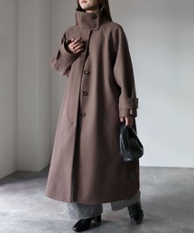 Riberry | スタンドカラーラグランロングコート(ステンカラーコート)