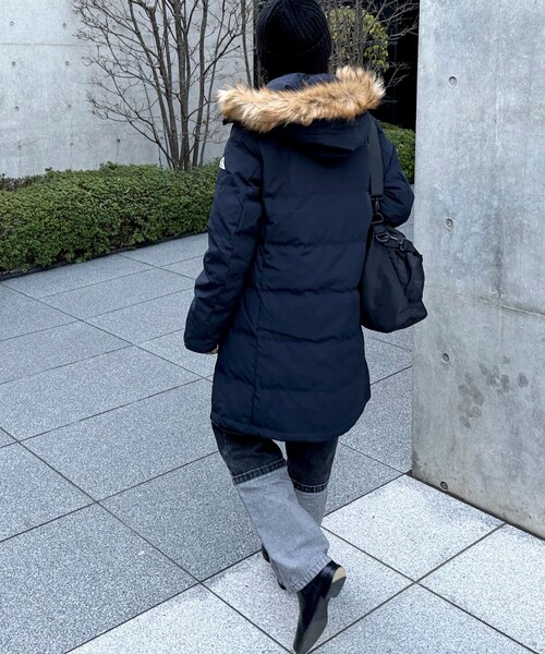 GEVACO（ゲバコ）の「【GEVACO/ゲバコ】タッサーロングダウン（ダウンジャケット/コート・レディース・ネイビー/ベージュ/ブラック・36/38）」の15枚目の写真