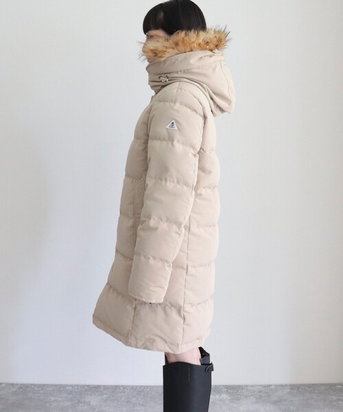 GEVACO（ゲバコ）の「【GEVACO/ゲバコ】タッサーロングダウン（ダウンジャケット/コート・レディース・ネイビー/ベージュ/ブラック・36/38）」の19枚目の写真