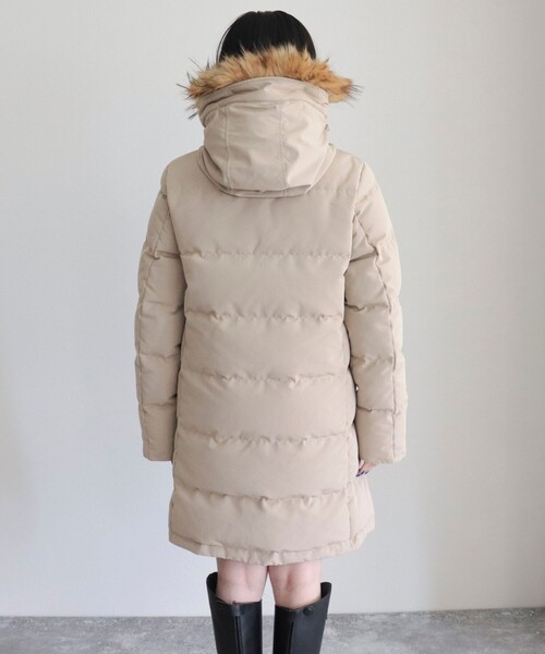 GEVACO（ゲバコ）の「【GEVACO/ゲバコ】タッサーロングダウン（ダウンジャケット/コート・レディース・ネイビー/ベージュ/ブラック・36/38）」の20枚目の写真