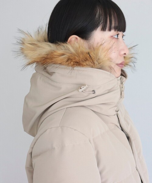 GEVACO（ゲバコ）の「【GEVACO/ゲバコ】タッサーロングダウン（ダウンジャケット/コート・レディース・ネイビー/ベージュ/ブラック・36/38）」の21枚目の写真