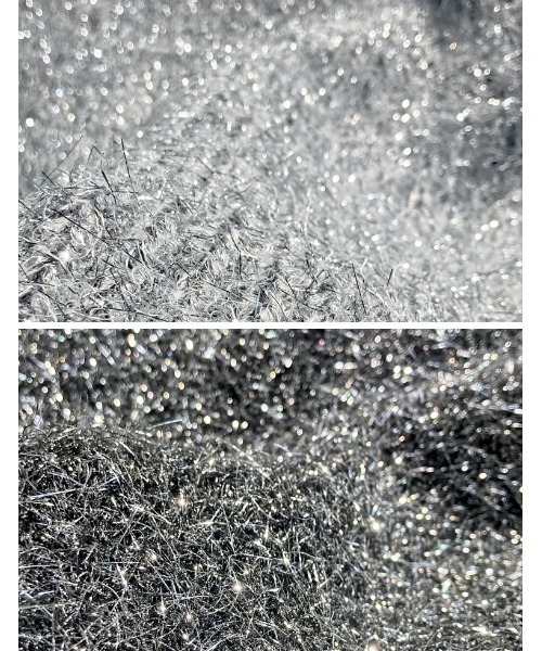 ラメミックスクロップド丈シャギーニットトップス（ニット/セーター