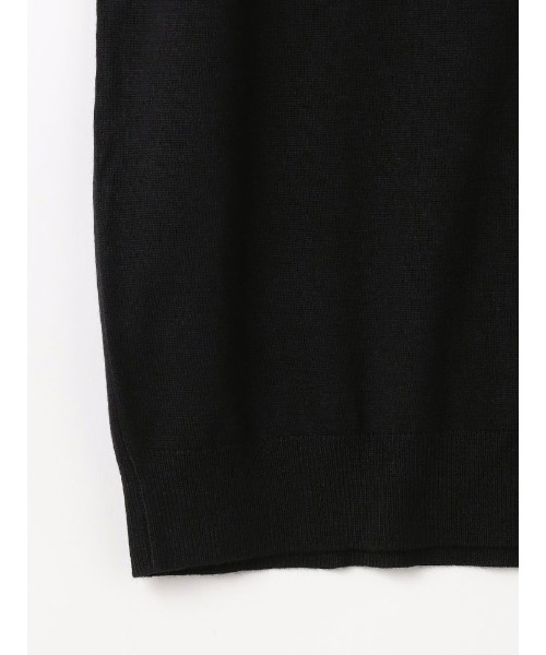 TRANS CONTINENTS（トランスコンチネンツ）の「TRANS CONTINENTS　BIZニット　Vネックベスト　ブラック/グレー/ネイビー（ベスト・メンズ・チャコールグレー/ブラック/ネイビー・L/M/LL）」の16枚目の写真