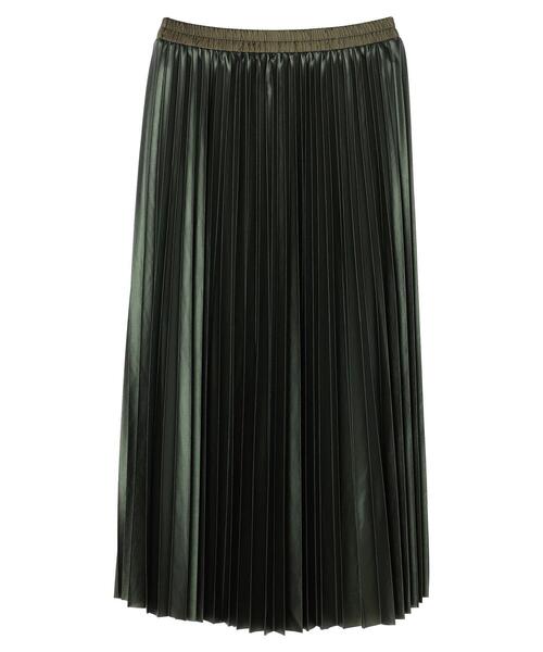 YECCA VECCA（イェッカヴェッカ）の「レザーライクプリーツスカート（スカート・レディース・ブルー/ブラック/カーキ・FREE）」の21枚目の写真