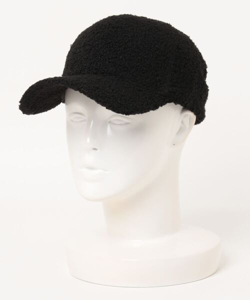 mimis（ミイーミイーズ）の「プードルボアキャップ（キャップ・レディース・ブラック/ベージュ/アイボリー・FREE）」の3枚目の写真