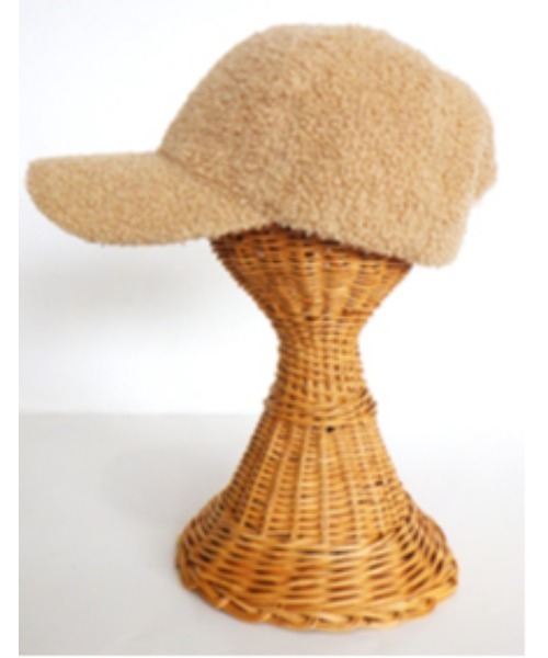 mimis（ミイーミイーズ）の「プードルボアキャップ（キャップ・レディース・ブラック/ベージュ/アイボリー・FREE）」の7枚目の写真