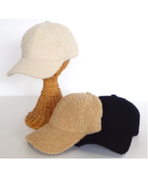 mimis（ミイーミイーズ）の「プードルボアキャップ（キャップ・レディース・ブラック/ベージュ/アイボリー・FREE）」の16枚目の写真