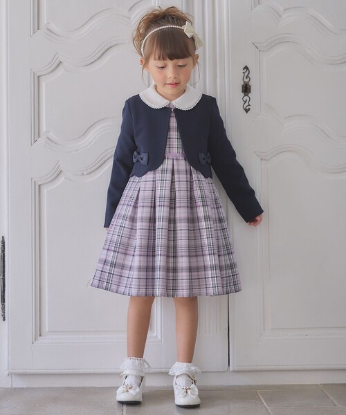 ANY（エニィ）の「チェック ジャンパースカート（ワンピース・キッズ・ネイビー系3/ベージュ系3・130/110/120）」の8枚目の写真