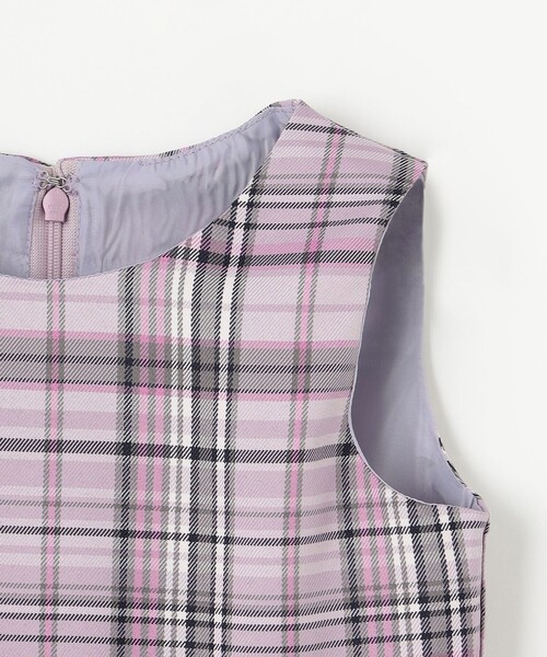 ANY（エニィ）の「チェック ジャンパースカート（ワンピース・キッズ・ネイビー系3/ベージュ系3・130/110/120）」の12枚目の写真